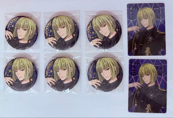 ツイステ 缶バッジ オーロラカード ルーク・ハント ブレイジングジュエル POPUP ポップアップショップ