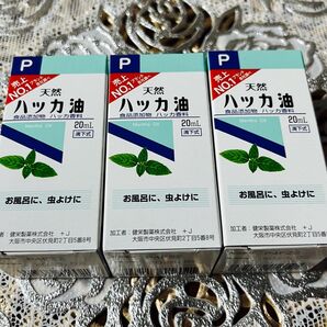 3箱 虫除け ハッカ油 ハッカオイル20mL 【日本製・正規品】