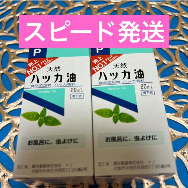 虫除け ハッカ油 ハッカオイル20mL 【日本製・正規品】2箱