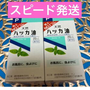 2箱 虫除け ハッカ油 ハッカオイル20mL 【日本製・正規品】(スピード発送)
