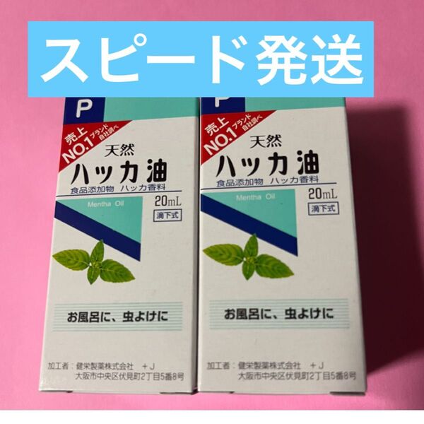 虫除け ハッカ油 ハッカオイル20mL 【日本製・正規品】2箱(スピード発送)