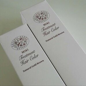 ミキトリートメントヘアカラー2本ブラウン