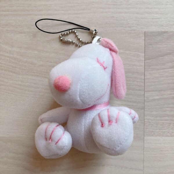 ぬいぐるみ マスコット キーホルダー ストラップ スヌーピー ユニバ usj ピンク