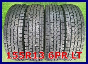 ★2014年製.2016年製 155R13 6PR LT ダンロップ WINTER MAXX SV01 中古 スタッドレス 4本 13インチ★