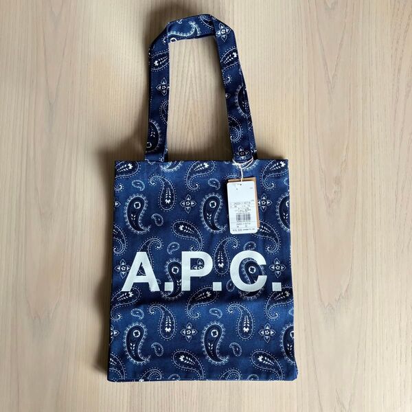 【新品・定価16,500円】A.P.C. アーペーセー トートバッグ ペイズリー柄