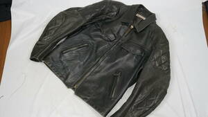  free shipping * super rare * Halo ruz gear (HAROLD'S GEAR)* original leather putty do leather rider's jacket *