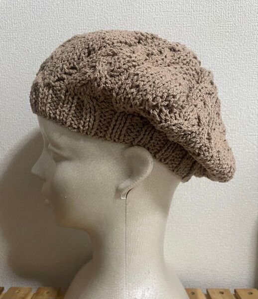 春夏用 コットンベレー帽 ハンドメイド