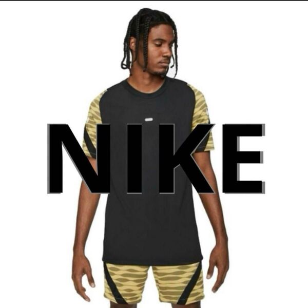 新品 ナイキ NIKE セットアップ 上下 Tシャツ 半袖 短パン S 黒 スポーツ アウトドア dry fit