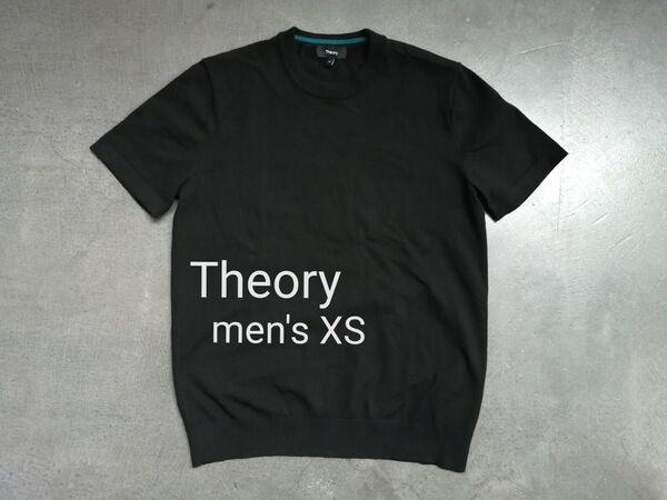 Theory セオリー 半袖ニット メンズXS 半袖セーター 春夏用 黒