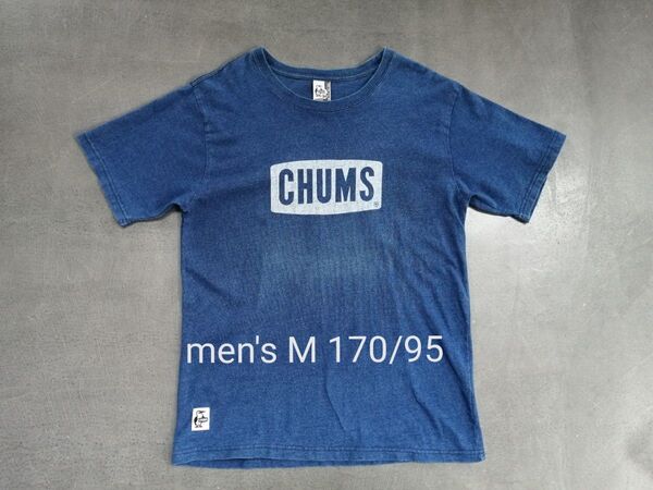 CHUMS チャムス 半袖Tシャツ メンズS 170/95 インディゴ