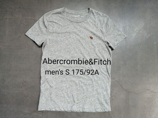 Abercrombie&Fitch アバクロンビーアンドフィッチ 半袖Tシャツ メンズS 175/92A グレー