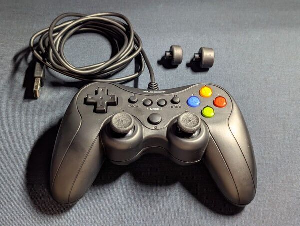 ELECOM エレコム JC-GP30SBK スティック交換可能 ゲームパッド コントローラー
