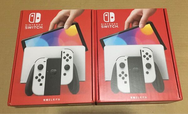 Nintendo Switch 有機ELモデル ホワイト 新品未開封 店舗印無し 2個セット
