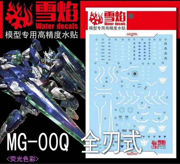 MG 1/100クアンタフルセイバー用水転写式デカール