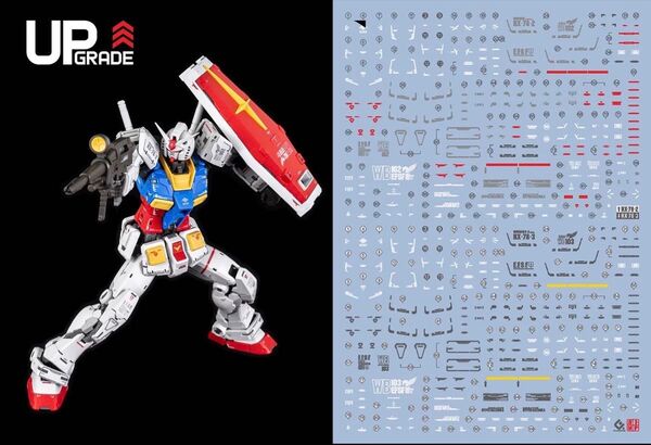 RG 1/144 RX-78-2 ガンダム Ver.2.0 + G3ガンダム用水転写デカール