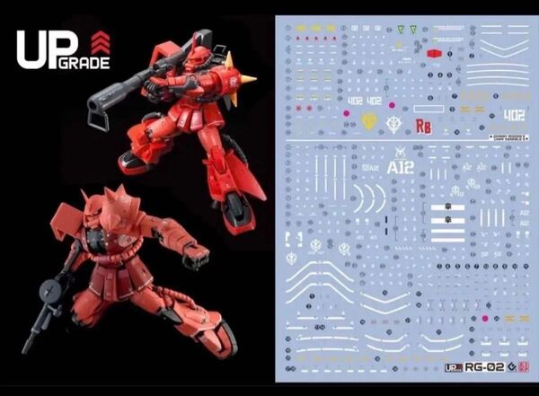 RG 1/144 ジョニーライデン/シャア専用ザクII 用水転写式デカール
