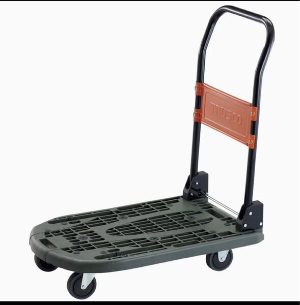 美品 TRUSCO 折りたたみ樹脂台車 カルティオ トラスコ中山 780×490 お値引き不可です。 トラスコ 折畳 黒