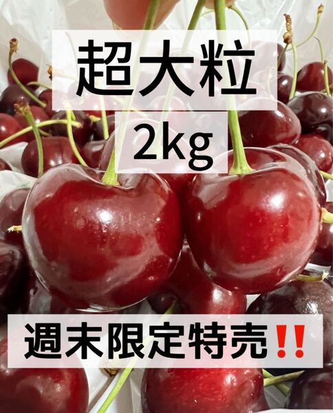 9.5r超大粒アメリカンチェリー 2kg 父の日 中元 家庭用 ポスト投函 車厘子 美國櫻桃 さくらんぼ 国内検品発送