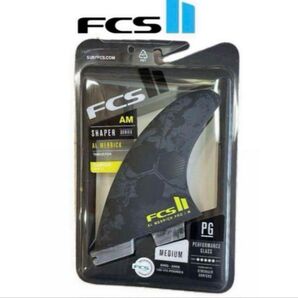 FCS II AM PG Black/Acid Medium Tri Fin新品