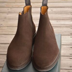 美品 PARABOOT CHAMFORT 6 ダークブラウン サイドゴアブーツ