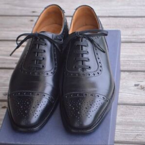 CROCKETT&JONES ハンドグレード 6E ブラック セミブローグ