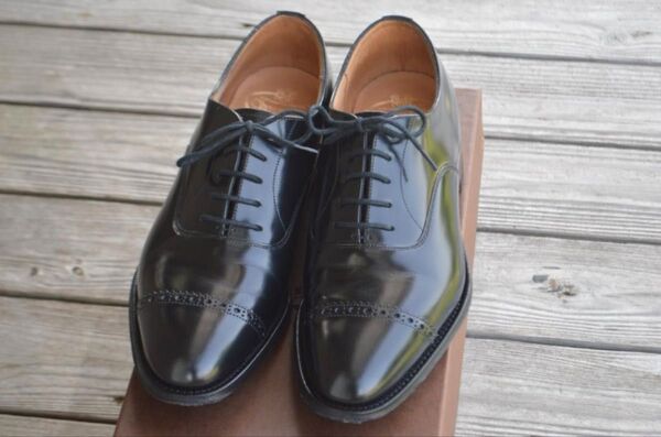 着用数回 CHURCH'S BARCROFT 7.5F ブラック シューツリー付