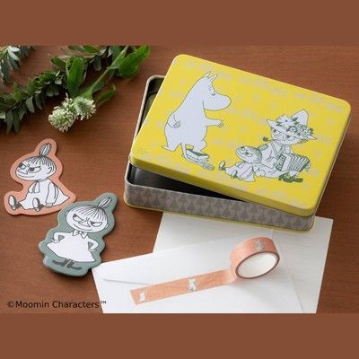 ★ムーミン*ESSE 2023年7月号付録*ムーミン缶BOXセット*新品★ マスキングテープ& メモ帳★