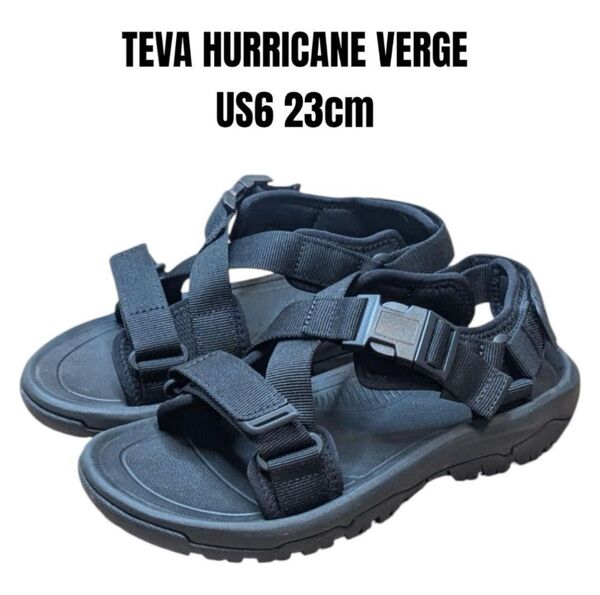 Teva テバ HURRICANE VERGE ハリケーン バージ ブラック 23cm