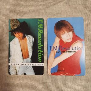 TMR T.M.Revolution 西川貴教 カード トレカ 2枚セット パチパチ Pati Pati