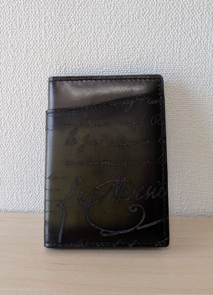berluti ベルルッティ ジャグア スクリットレザー カードホルダー