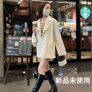 【新品未使用】 Chico チコ 袖スリットオーバーテーラードジャケット