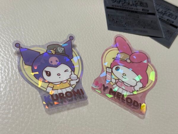 マツキヨ ココカラ サンリオ クロミ キラキラクリアステッカー ノベルティ