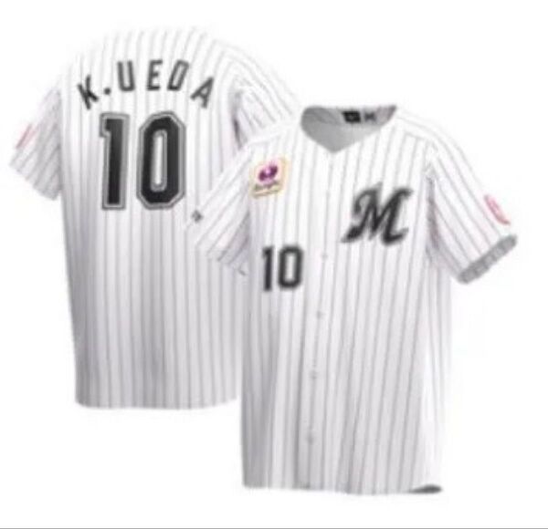 (USED)千葉ロッテマリーンズ レプリカユニフォーム「10上田希由翔」サイズL
