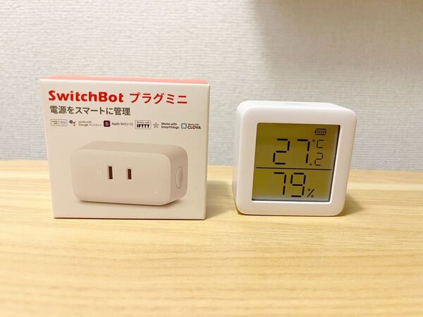 SwitchBot スマートプラグ プラグミニ 温湿度計 デジタル セット