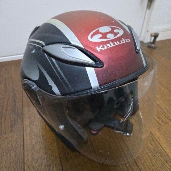 OGK Kabuto AVAND2 ジェットヘルメット XLサイズ レッド×ブラック
