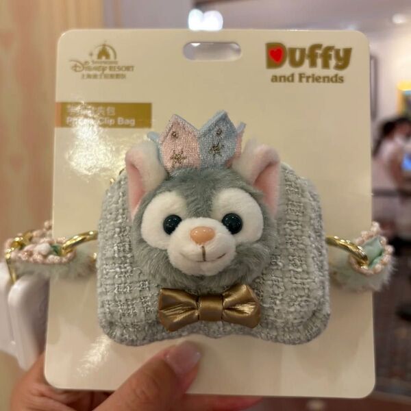 上海ディズニー バースデー ジェラトーニスマホホルダーショルダーバッグ