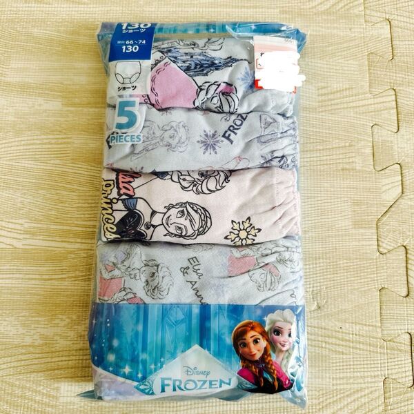 新品未使用 アナ雪 女の子用パンツ 5枚セット ディズニー 130