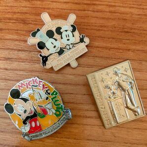 ディズニー ピンバッジ 3個セット ミッキー ミニー プルート