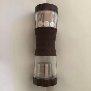 (新品未使用) ツイン カップ ボトル 500ml ブラウン (アフタヌーンティー リビング)