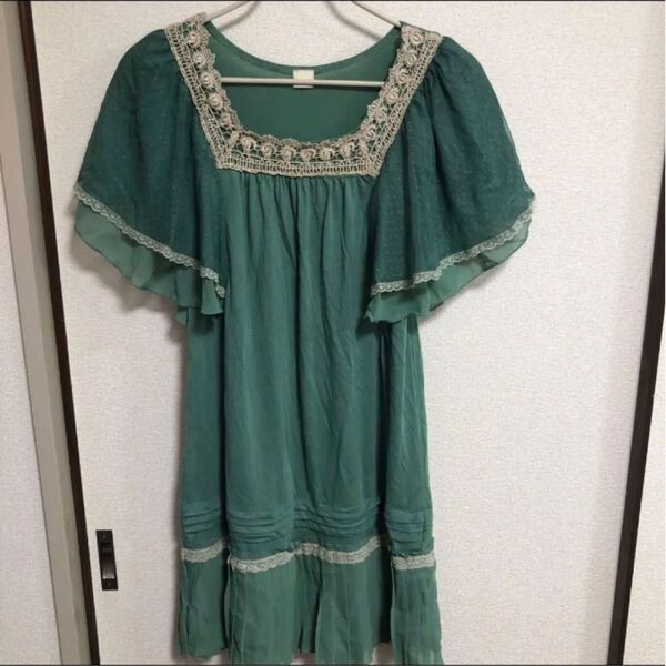axes femme チュニック ワンピース 半袖