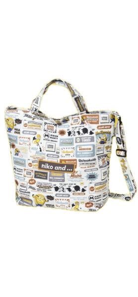 niko and... ニコアンド ショルダートートバッグ ミニオンズ コラボ トートバッグ ショルダーバッグ