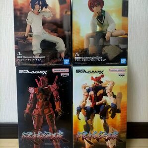 機動戦士Gundam GQuuuuuuX ジークアクス 赤いガンダム マチュ シュウジ フィギュア 4種セット