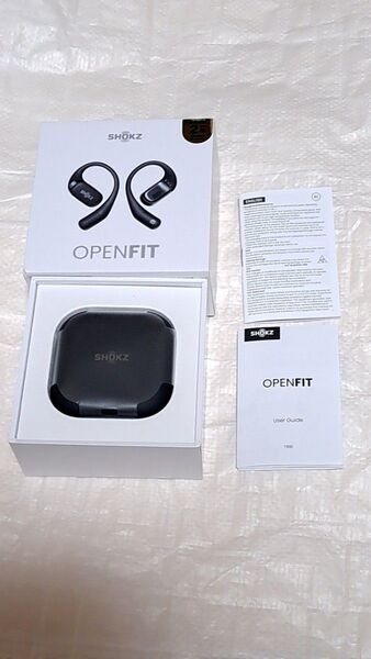 shokz open fit ワイヤレスイヤホン ブラック