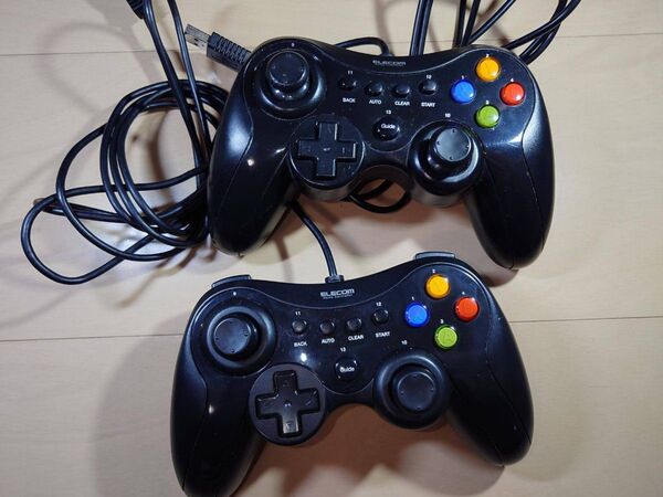2個セット ELECOM JC-U3613M(黒) XInput / DirectInput 両対応 USBゲームパッド