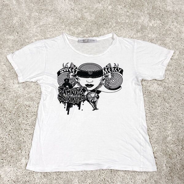 【希少】 JOHN LAWRENCE SULLIVAN 半袖 Tシャツ カットソー ロゴ プリント メンズ ホワイト 白 S