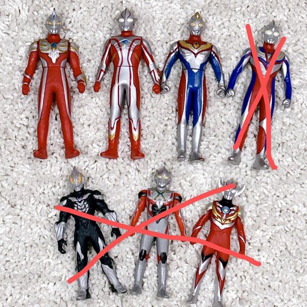 【まとめ売り】ウルトラヒーローズシリーズ ウルトラマン ソフビ ダイナ メビウス ティガ マックス オーブ バーンマイト エックス