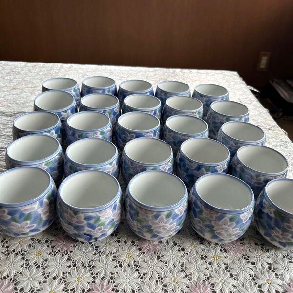 湯呑み 湯飲み 茶器 和食器 小花柄 まとめ売り 25個