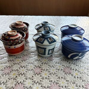 蓋付き茶碗蒸し容器6個セット