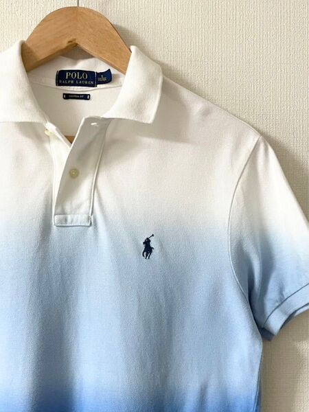 POLOラルフローレン CUSTOM FIT ポロシャツ S グラデーション
