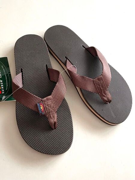新品 レインボーサンダル USA製 メンズ ラバー SMALL RAINBOW SANDALS アメリカ製 ビーチサンダル